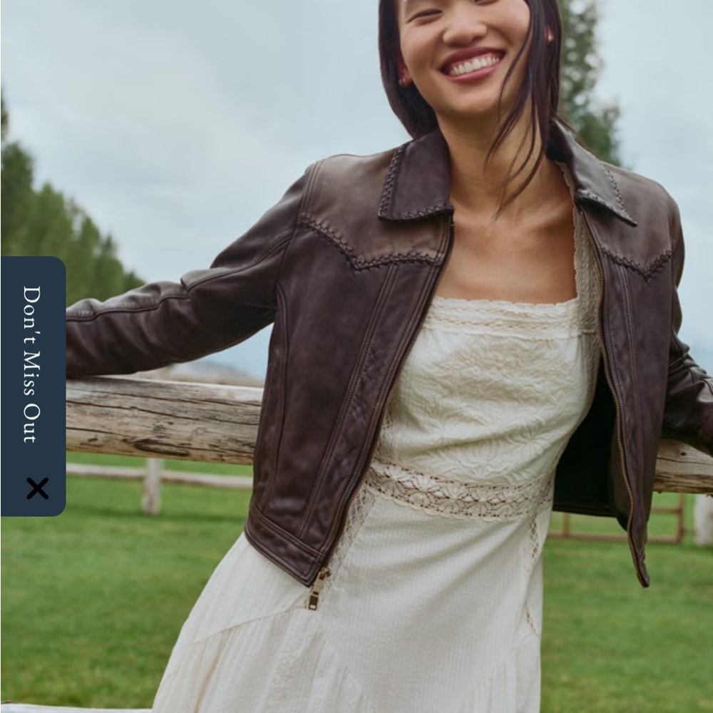 Abercrombie x Kemo Sabe Western Genuine Leather Jacket